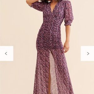 Free People Purple Floral Maxi Dress